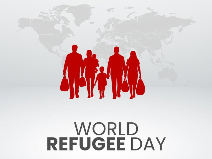 May be an image of text that says 'WORLD REFUGEE DAY'